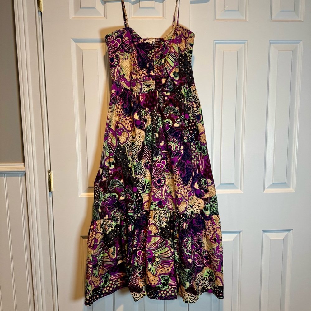 A.L.C. Vibrant Colorful Maxi Dress